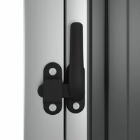 Tuinschuur 88x89x161 cm gegalvaniseerd staal antracietkleurig 7