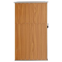 Tuinschuur 88x89x161 cm gegalvaniseerd staal bruin 4
