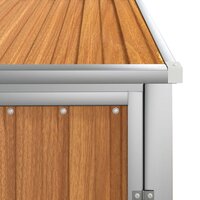 Tuinschuur 88x89x161 cm gegalvaniseerd staal bruin 7