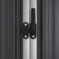 Tuinschuur 161x89x161 cm gegalvaniseerd staal antracietkleurig 6