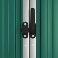 Tuinschuur 225x89x161 cm gegalvaniseerd staal groen 6