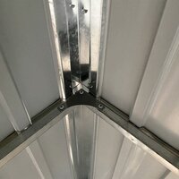 Tuinschuur met verlengd dak 277x110,5x181 cm staal groen 7