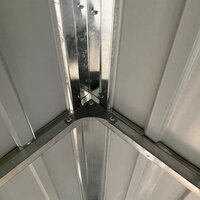 Tuinschuur met verlengd dak 277x110,5x181 cm staal antraciet 7