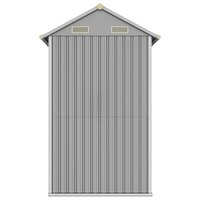 Tuinschuur 192x152,5x237 cm gegalvaniseerd staal lichtgrijs 5