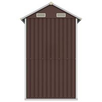 Tuinschuur 192x152,5x237 cm gegalvaniseerd staal bruin 5