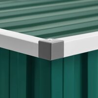 Tuinschuur 195x198x159 cm gegalvaniseerd staal groen 7