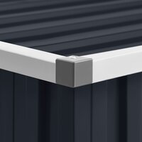 Tuinschuur 195x198x159 cm gegalvaniseerd staal antraciet 7