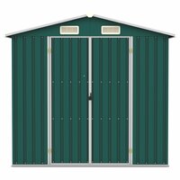 Tuinschuur 205x129x183 cm gegalvaniseerd staal groen  3