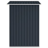 Tuinschuur 205x129x183 cm gegalvaniseerd staal antraciet  4