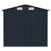 Tuinschuur 205x129x183 cm gegalvaniseerd staal antraciet  5