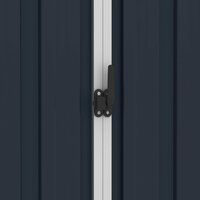 Tuinschuur 205x129x183 cm gegalvaniseerd staal antraciet  6