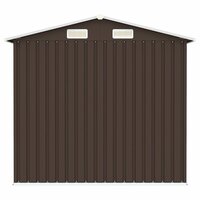 Tuinschuur 205x129x183 cm gegalvaniseerd staal bruin  4