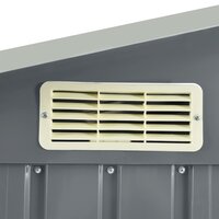 Tuinschuur met rek 205x130x183 cm ijzer grijs 6