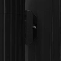 Tuinschuur met rek 205x130x183 cm ijzer antraciet 7