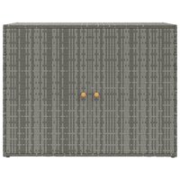 Tuinkast 100x55,5x80 cm poly rattan grijs 4