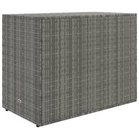 Tuinkast 100x55,5x80 cm poly rattan grijs 6