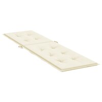 Terrasstoelkussen (75+105)x50x4 cm cr&egrave;mekleurig 4