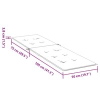 Terrasstoelkussen (75+105)x50x4 cm cr&egrave;mekleurig 9