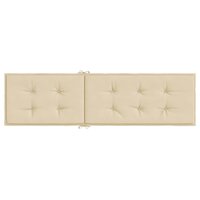 Terrasstoelkussen (75+105)x50x4 cm beige 5