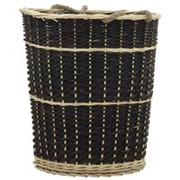 Houtmand met draagriemen 50x44x58 cm natuurlijk wilgenhout 3