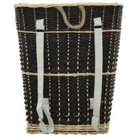 Houtmand met draagriemen 57x51x69 cm natuurlijk wilgenhout 4