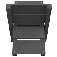 Houtblokhouder 47x39,5x48 cm massief grenenhout grijs 6