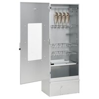 BBQ-rookoven met houtsnippers 44,5x29x110 cm staal 3