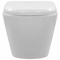 Hangend toilet randloos keramiek wit 5