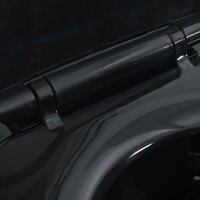 Toilet verhoogd 7 cm soft-close randloos keramiek zwart 7