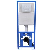 Hangend toilet met verborgen stortbak keramiek wit 9