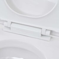 Hangend toilet met verborgen stortbak keramiek wit 9