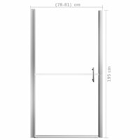 Douchedeur mat 81x195 cm gehard glas 5