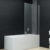 Douchewand inklapbaar 3 panelen 130x138 cm ESG 3