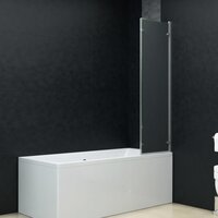 Douchewand inklapbaar 3 panelen 130x138 cm ESG 5