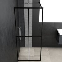 Inloopdouchewand 100x195 cm transparant gehard glas 3