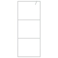 Inloopdouchewand 80x195 cm transparant ESG-glas zilverkleurig 3