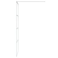 Inloopdouchewand 80x195 cm transparant ESG-glas wit 4