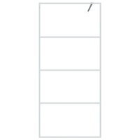 Inloopdouchewand 90x195 cm transparant ESG-glas wit 3