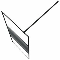 Inloopdouchewand 80x195 cm transparant ESG-glas zwart 5