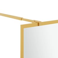Inloopdouchewand transparant 90x195 cm ESG-glas goudkleurig 6