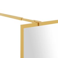 Inloopdouchewand transparant 80x195 cm ESG-glas goudkleurig 6