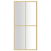 Inloopdouchewand transparant 90x195 cm ESG-glas goudkleurig 3