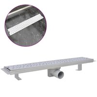 Doucheafvoer rechthoekig bubbel 630x140 mm roestvrij staal 2