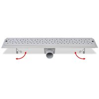 Doucheafvoer rechthoekig bubbel 630x140 mm roestvrij staal 6