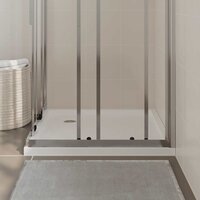 Douchebak vierkant 80x80 cm ABS wit 3