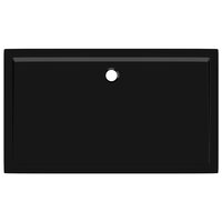 Douchebak rechthoekig 70x120 cm ABS zwart 6
