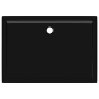 Douchebak rechthoekig 80x110 cm ABS zwart 6