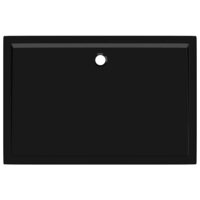 Douchebak rechthoekig 80x120 cm ABS zwart 6