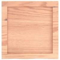 Wastafelblad 40x40x(2-6) cm behandeld massief hout lichtbruin 4