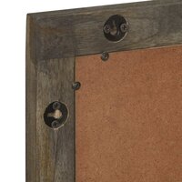 Badkamerspiegel 50x3x70 cm massief mangohout grijs 7